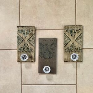 3 piece Jessica MccClintock Home wall plaque